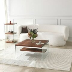Кофейный столик, Асир, 75x40x75 см, коричневый цена и информация | Журнальные столики | pigu.lt