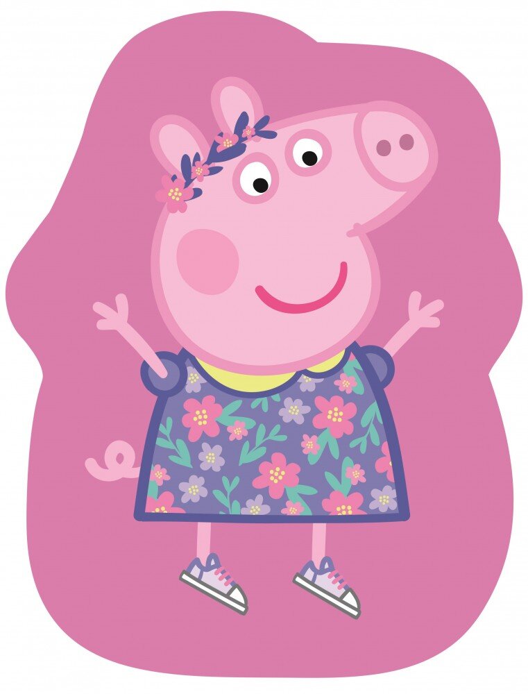 Dekoratyvinė pagalvė Peppa Pig kaina ir informacija | Dekoratyvinės pagalvėlės ir užvalkalai | pigu.lt