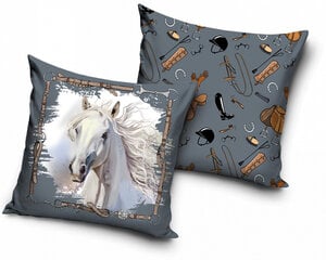 Декоративная подушка Horses,  40x40 cm цена и информация | Декоративные подушки и наволочки | pigu.lt