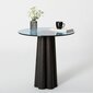 Kavos staliukas Asir, 50x50x50 cm, juodas/mėlynas kaina ir informacija | Kavos staliukai | pigu.lt
