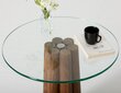 Kavos staliukas Asir, 50x50x50 cm, rudas kaina ir informacija | Kavos staliukai | pigu.lt