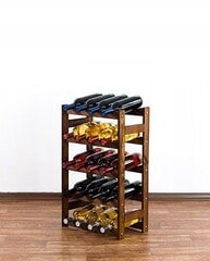 Держатель для винных бутылок, 24 x 47 x 29 см. цена и информация | Полки | pigu.lt