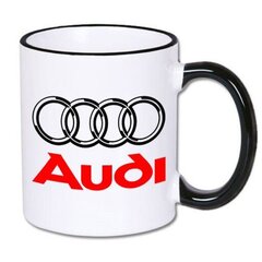 Puodelis Audi rings, 330ml kaina ir informacija | Originalūs puodeliai | pigu.lt