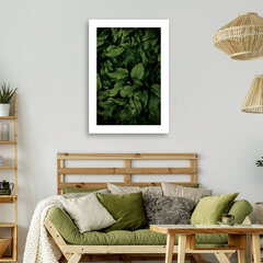 Печать холста. Зеленые листья 3D 39,99 цена и информация | Репродукции, картины | pigu.lt