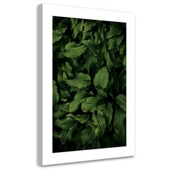 Печать холста. Зеленые листья 3D 39,99 цена и информация | Репродукции, картины | pigu.lt