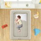 Pripučiama vaikiška kelioninė lova su elektrine pompa Costway 165 x 118 x 20 cm, smėlio spalvos kaina ir informacija | Pripučiami čiužiniai ir baldai | pigu.lt