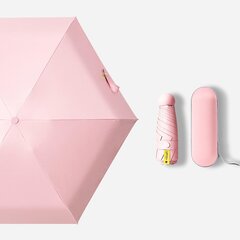 Маленький карманный зонтик, розовый цена и информация | Женские зонты | pigu.lt