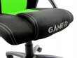 Žaidimų kėdė Lugano Carrera Geen apple M, juoda/žalia цена и информация | Biuro kėdės | pigu.lt
