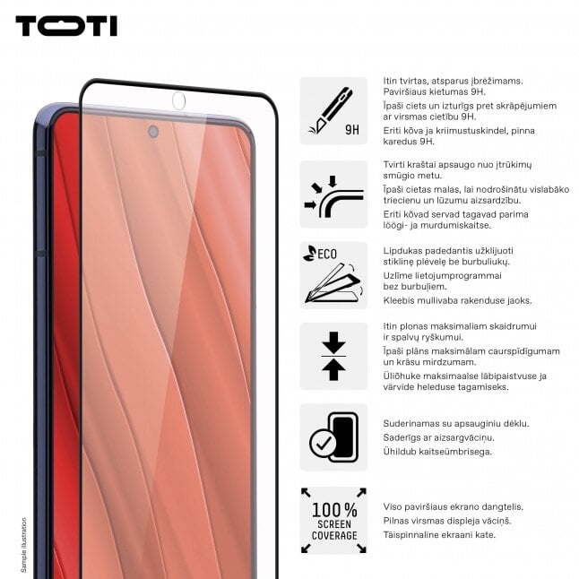 Toti Premium Samsung Galaxy S24 Ultra kaina ir informacija | Apsauginės plėvelės telefonams | pigu.lt