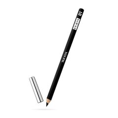 Akių kontūrų pieštukas Pupa True Kohl, 001 Black, 1.4 g kaina ir informacija | Akių šešėliai, pieštukai, blakstienų tušai, serumai | pigu.lt