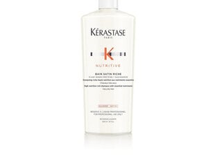 Kérastase Nutritive Bain Satin Riche maitinamasis šampūnas labai sausiems ir pažeistiems plaukams 1000 ml kaina ir informacija | Šampūnai | pigu.lt