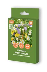 Gėlių ir žolių sėklų mišinys Agronom Flowers From Nature цена и информация | Газонные смеси | pigu.lt