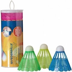 Badmintono skrajukai, 10 vnt, įvairių spalvų kaina ir informacija | Badmintonas | pigu.lt