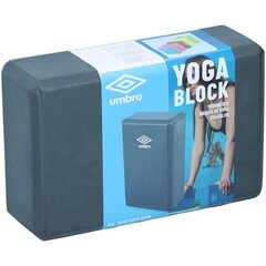 Jogos pratimų blokas Umbro, 22,5x7,5x14,5 cm, mėlynas kaina ir informacija | Jogos prekės | pigu.lt