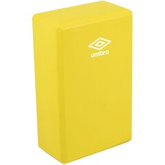 Jogos pratimų blokas Umbro, geltonas kaina ir informacija | Jogos prekės | pigu.lt