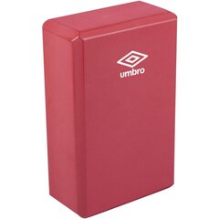 Jogos pratimų blokas Umbro, 22.5x7.5x14.5cm, raudonas kaina ir informacija | Jogos prekės | pigu.lt