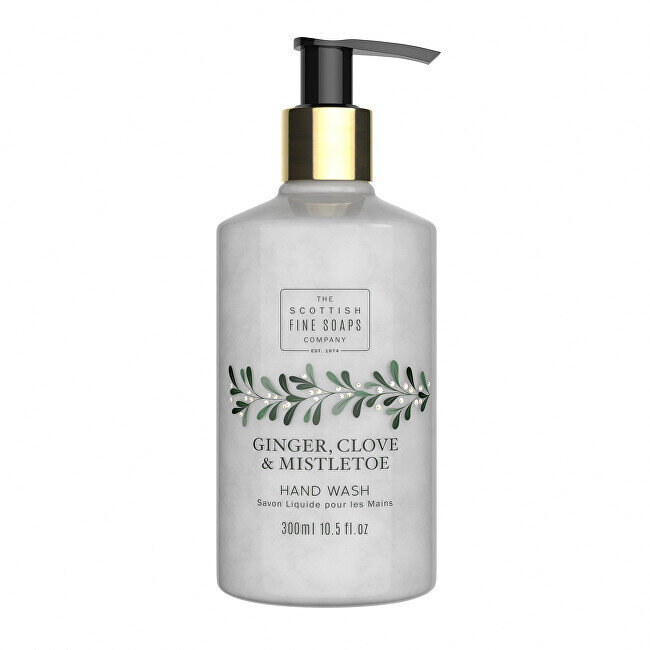 Skystas rankų muilas Scottish Fine Soaps Ginger, Clove & Mistletoe 300 ml kaina ir informacija | Muilai | pigu.lt