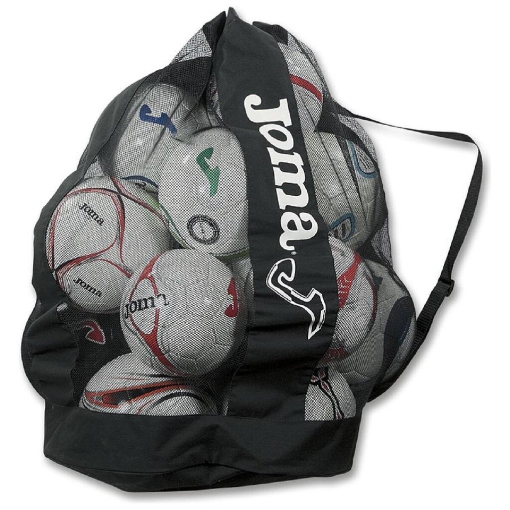 Kamuolių laikymo maišas Joma, juodas цена и информация | Futbolo apranga ir kitos prekės | pigu.lt