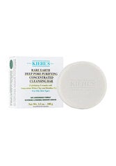 Valomasis veido muilas Kiehl's Rare Earth Deep Pore Purifying Concentrated Cleansing Bar, 100 g kaina ir informacija | Veido prausikliai, valikliai | pigu.lt