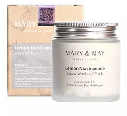 Mary&May - Citrinų Niacinamido Glow Wash off Pack, 125g - Šviečianti molio kaukė kaina ir informacija | Veido kaukės, paakių kaukės | pigu.lt