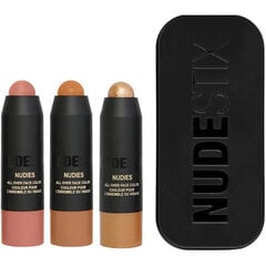Набор для контурирования лица Nudestix Soft &amp; Warm Nudes, 3x2.2 г цена и информация | Пудры, базы под макияж | pigu.lt