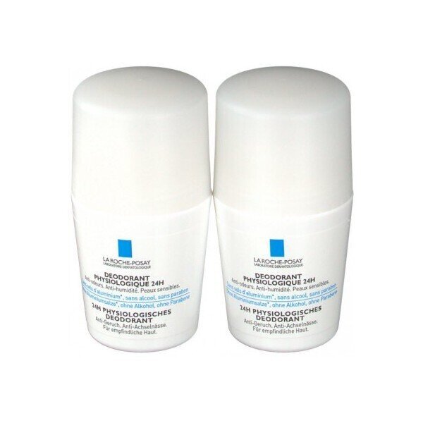 Rutulinis dezodorantas La Roche-Posay, 2 x 50 ml kaina ir informacija | Dezodorantai | pigu.lt