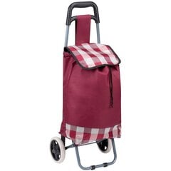 Pirkinių vežimėlis, raudonas kaina ir informacija | Pirkinių krepšiai | pigu.lt