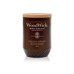 WoodWick Kvapioji žvakė "ReNew" stiklinė didelė Levandų - kiparisų 368 g kaina ir informacija | Žvakės, Žvakidės | pigu.lt