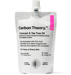 Скраб для лица Carbon Theory Charcoal &amp; Tea Tree Oil Breakout Control, 125 мл цена и информация | Средства для очищения лица | pigu.lt