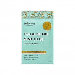 Kūno šveitiklis Delhicious Mint Black Tea, 100 g kaina ir informacija | Kūno šveitikliai | pigu.lt