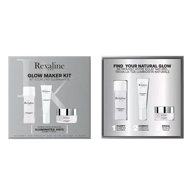 Kosmetikos rinkinys Rexaline Crystal Bright Skin Brightening: veido tonikas, 50 ml + veido serumas, 10 ml + veido kremas, 20 ml                                                   kaina ir informacija | Veido kremai | pigu.lt