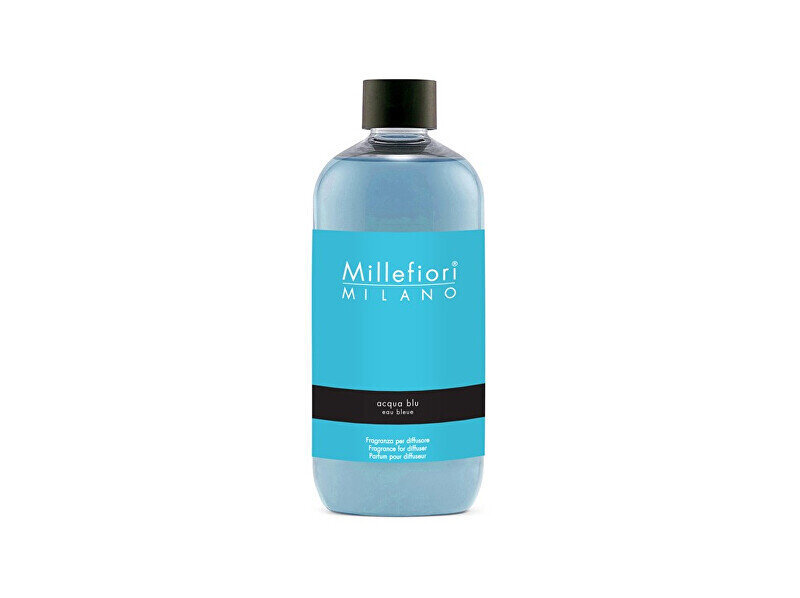 Namų kvapo su lazdelėmis papildymas Millefiori Milano Natural Acqua Blu, 250 ml цена и информация | Namų kvapai | pigu.lt