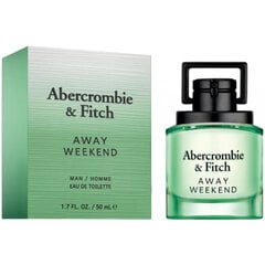 Tualetinis vanduo Abercrombie & Fitch Away Weekend EDT vyrams, 50 ml цена и информация | Мужские духи | pigu.lt