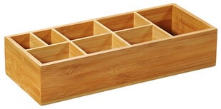 Деревянный ящик с 6 отделениями цена и информация | Ящики для вещей | pigu.lt