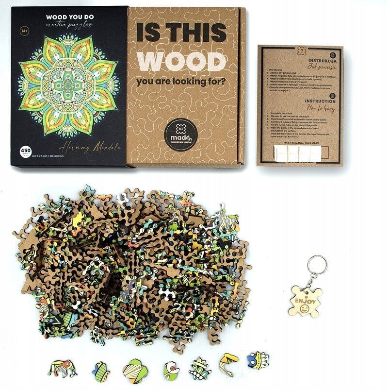 Medinė dėlionė Mandala Wood You Do, 450d. kaina ir informacija | Dėlionės (puzzle) | pigu.lt