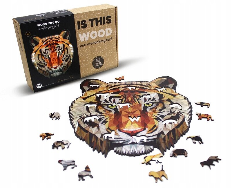 Medinė dėlionė Tigras Wood You Do, 200d. kaina ir informacija | Dėlionės (puzzle) | pigu.lt