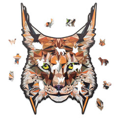 Деревянный пазл Discreet Lynx | Discreet Lynx | 140 деталей | L цена и информация | Пазлы | pigu.lt