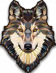 Деревянный пазл Волк | Решительный волк | 140 деталей | L цена и информация | Пазлы | pigu.lt