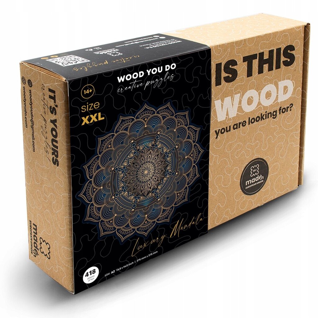 Medinė dėlionė Mandala Wood You Do, 418d. kaina ir informacija | Dėlionės (puzzle) | pigu.lt