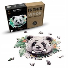 Деревянный пазл Пушистая панда | Пушистая панда | 140 деталей | L цена и информация | Пазлы | pigu.lt