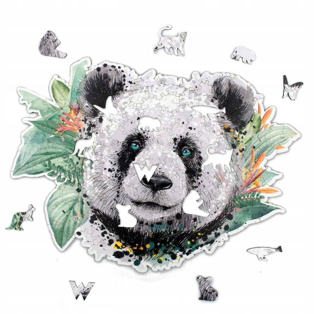 Medinė dėlionė Panda Wood You Do, 140d. kaina ir informacija | Dėlionės (puzzle) | pigu.lt