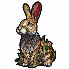 Деревянный пазл Пасхальный кролик | Пасхальный кролик | 140 деталей | L цена и информация | Пазлы | pigu.lt