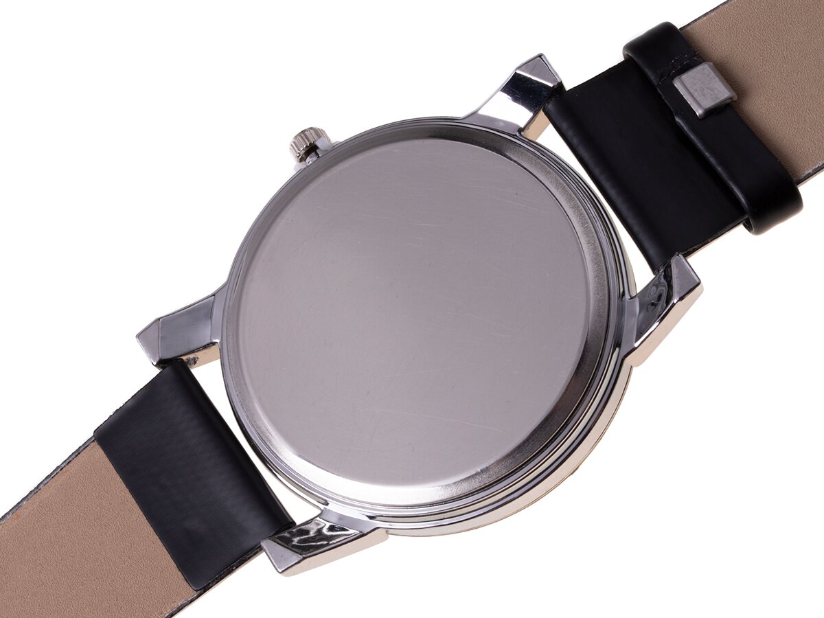 Klasikinis vyrų laikrodis - juodas ir auksinis цена и информация | Vyriški laikrodžiai | pigu.lt