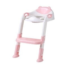 Tualeto sėdynė su laipteliu, rožinė kaina ir informacija | Naktipuodžiai | pigu.lt