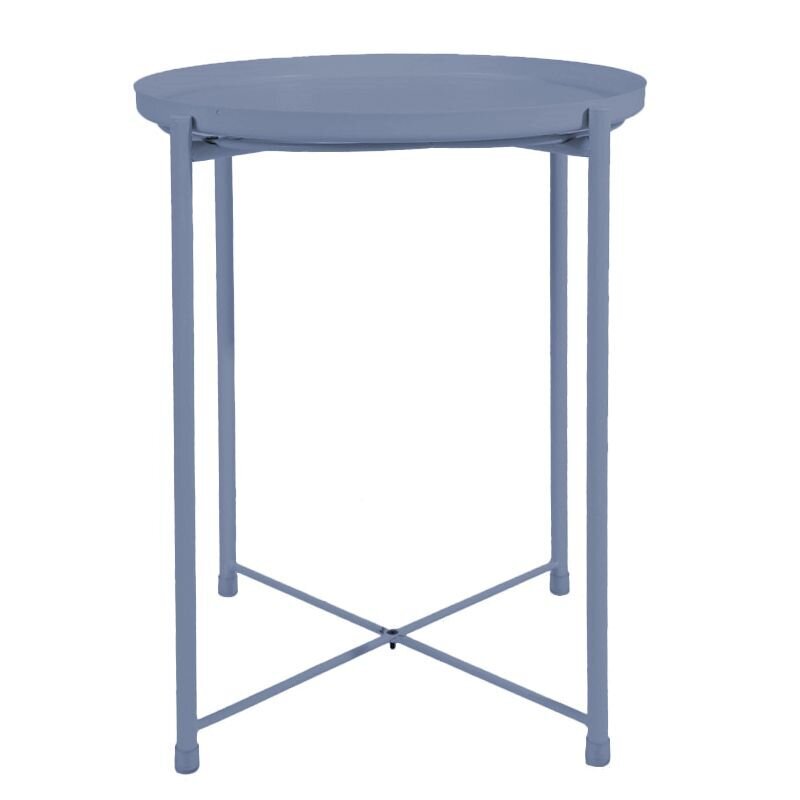 Apvalus stalas Loft, mėlynas kaina ir informacija | Virtuvės ir valgomojo stalai, staliukai | pigu.lt