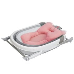 Sulankstoma vonia su pagalve kūdikiams, pilka kaina ir informacija | Maudynių priemonės | pigu.lt