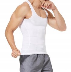 Liekninantys marškinėliai vyrams Hd55306, balti цена и информация | Корсет для похудения, корректирующий талию | pigu.lt