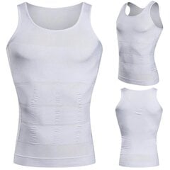 Liekninantys marškinėliai vyrams Hd55306, balti цена и информация | Корсет для похудения, корректирующий талию | pigu.lt