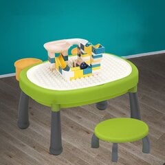 Daugiafunkcinis vaikiškas stalas, žalias/pilkas цена и информация | Детские столы и стулья | pigu.lt