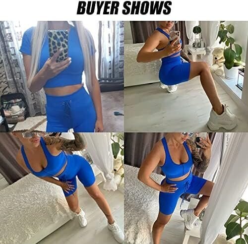 Sportinis kostiumas moterims Donykarry, mėlynas kaina ir informacija | Sportinė apranga moterims | pigu.lt